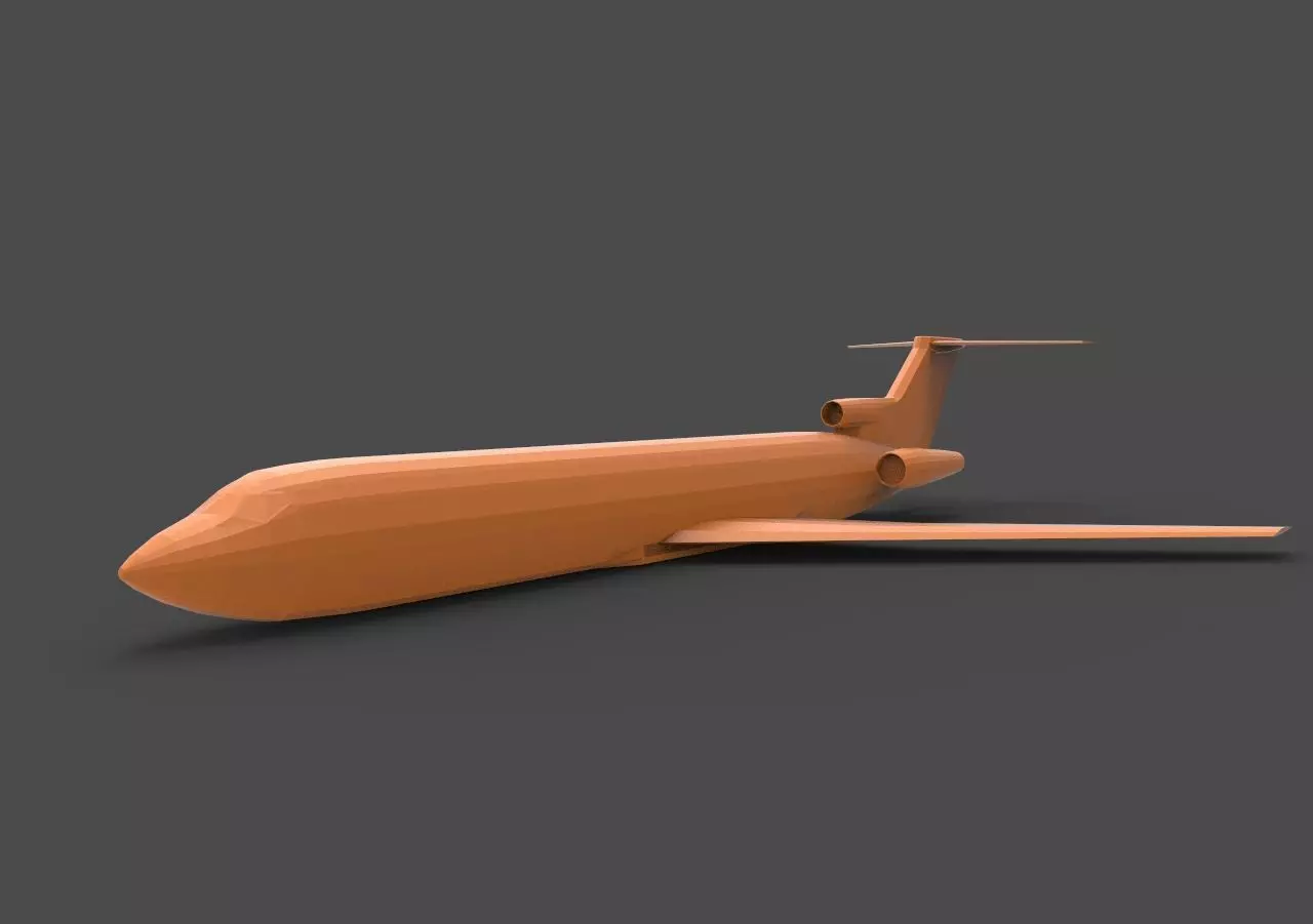 Boeing 727 3D print model