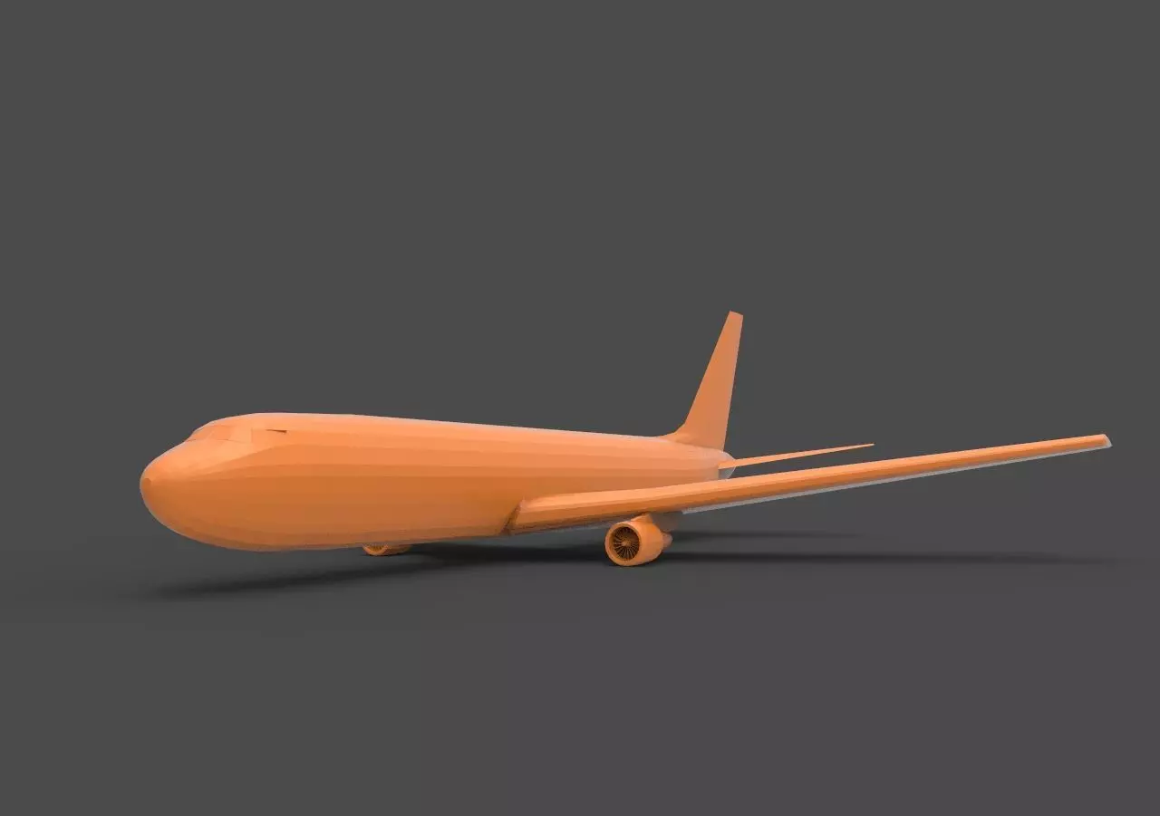 Boeing 767 3D print model_0