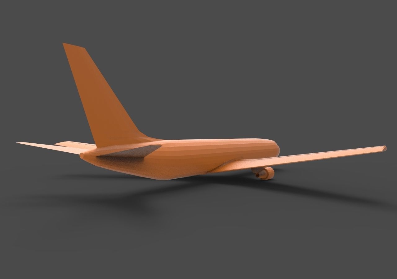 Boeing 767 3D print model_4
