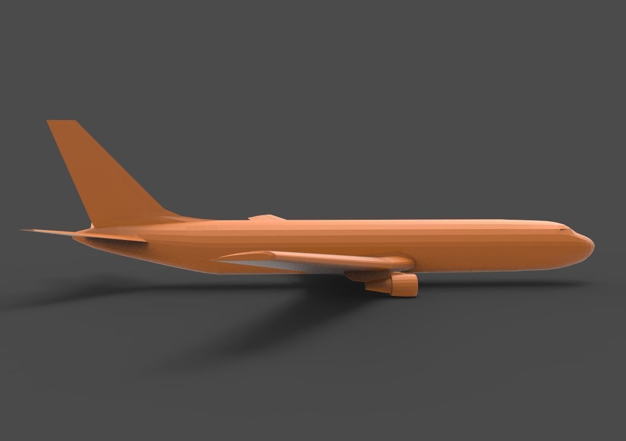 Boeing 767 3D print model_3