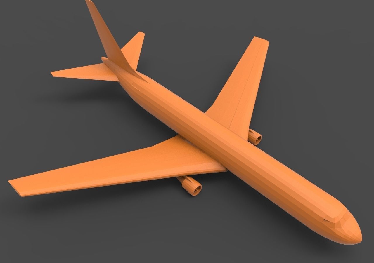 Boeing 767 3D print model_7