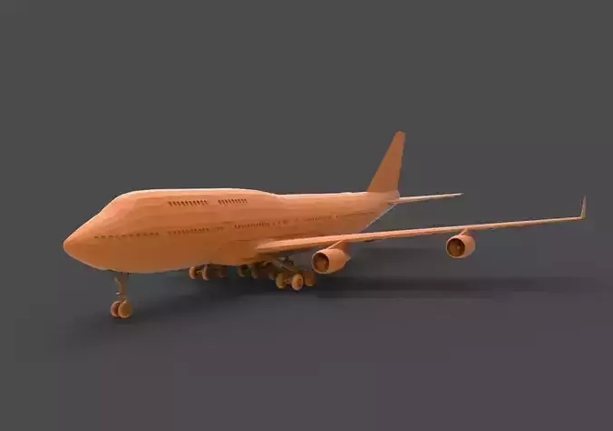 Boeing 747 3D print model