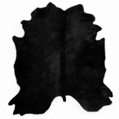 Black Cowhide Rug 3D model