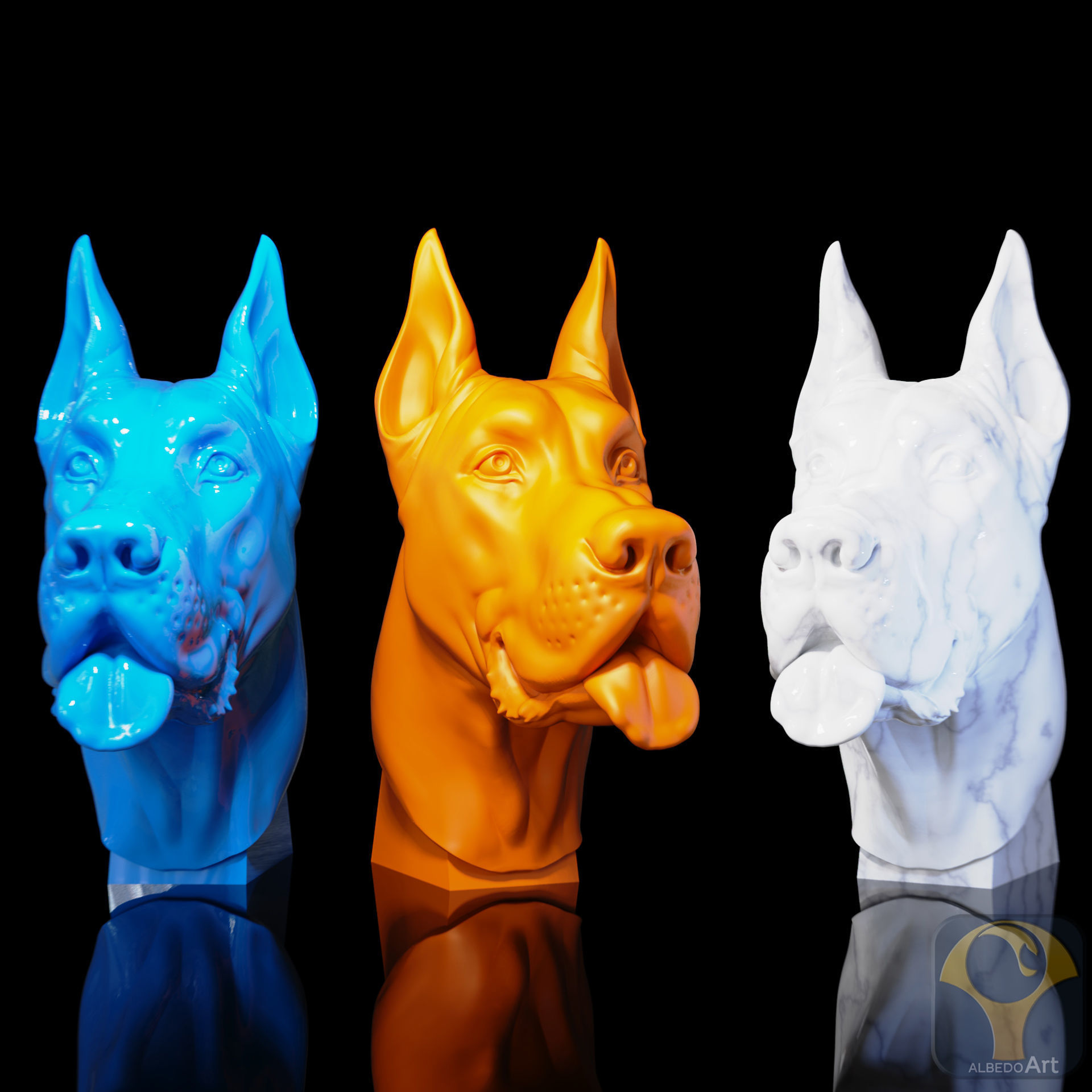 Grand Dane 3D print model_1