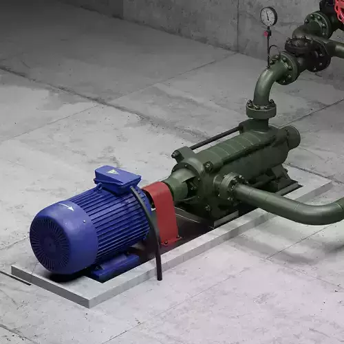 Industrial multi-section centrifugal pump 3D model