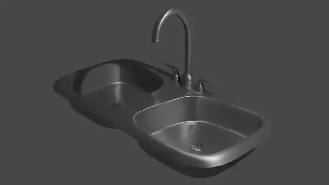 Double Sink 3D model