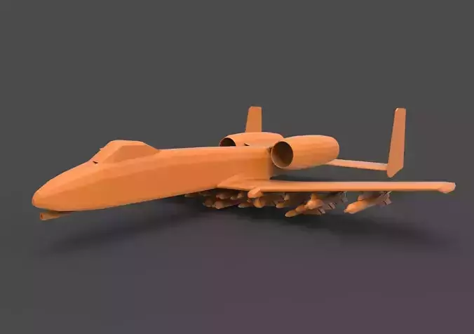 A-10 Thunderbolt 3D print model