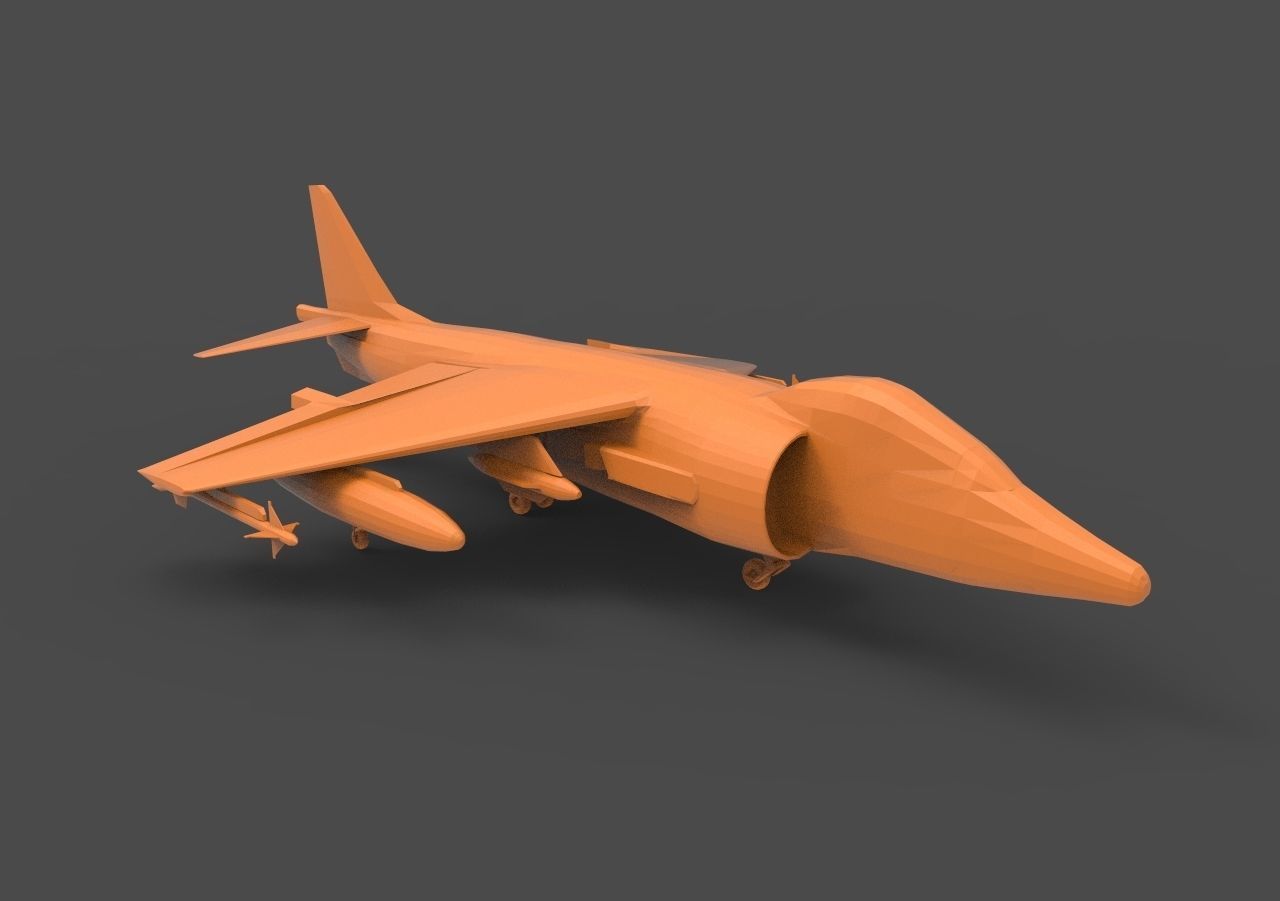 AV-8B Harrier 3D print model_2