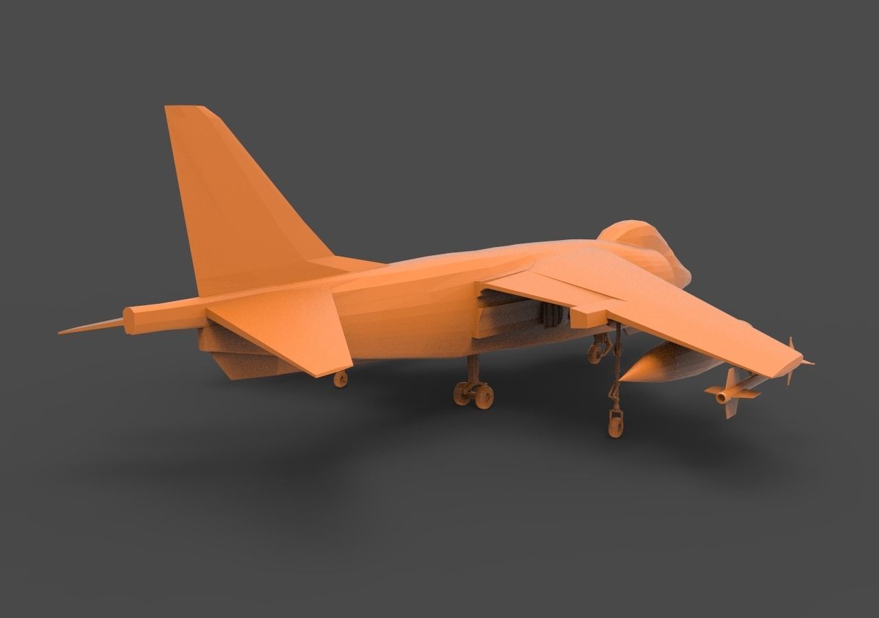 AV-8B Harrier 3D print model_4