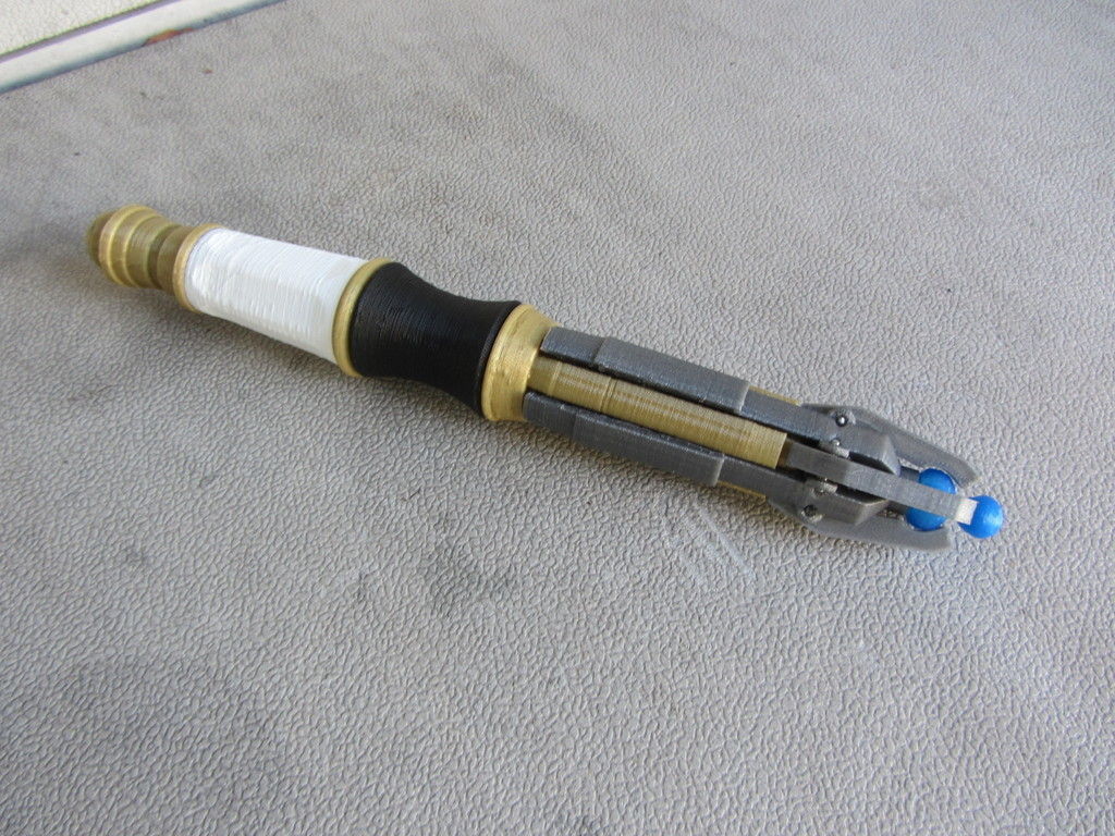 11th Doctor Sonic Screwdriver Redrawn Free 3D print model_1