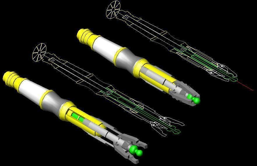 11th Doctor Sonic Screwdriver Redrawn Free 3D print model_2