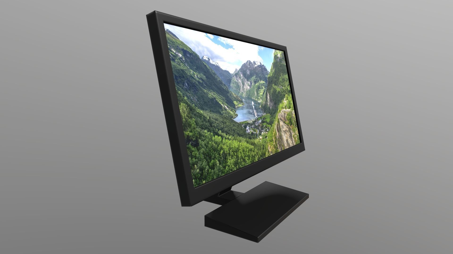 Game Ready Computer Monitor Low-poly 3D model_15