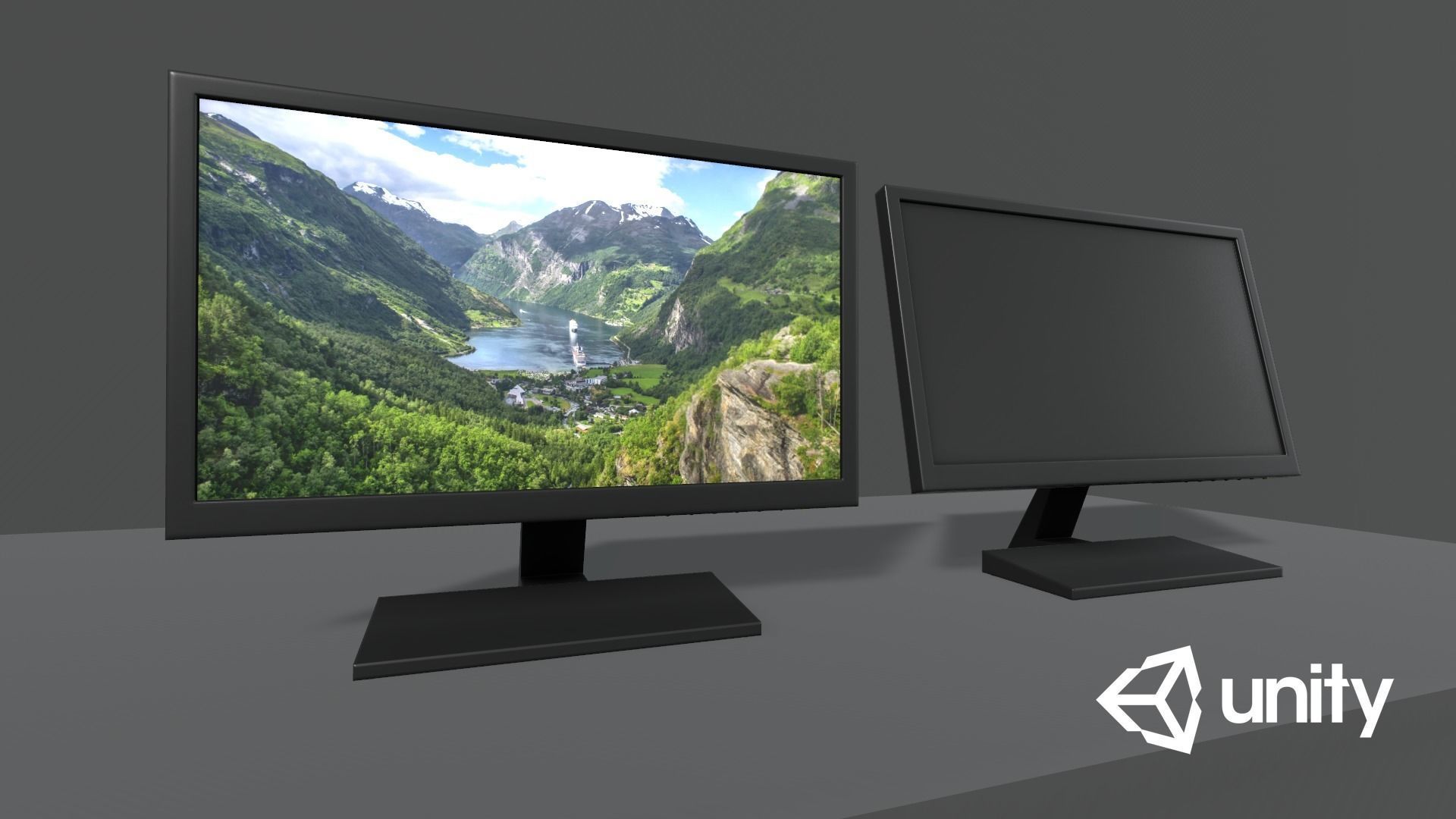 Game Ready Computer Monitor Low-poly 3D model_25