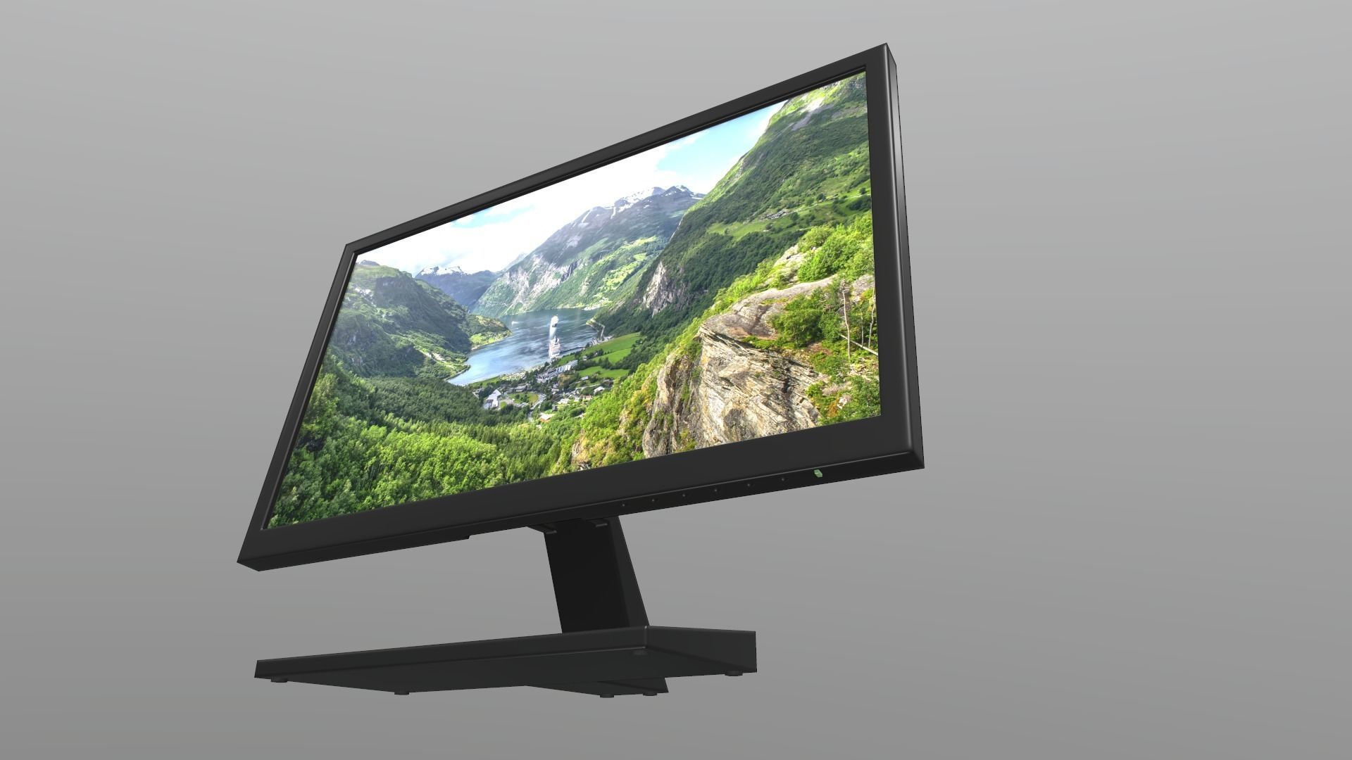 Game Ready Computer Monitor Low-poly 3D model_14