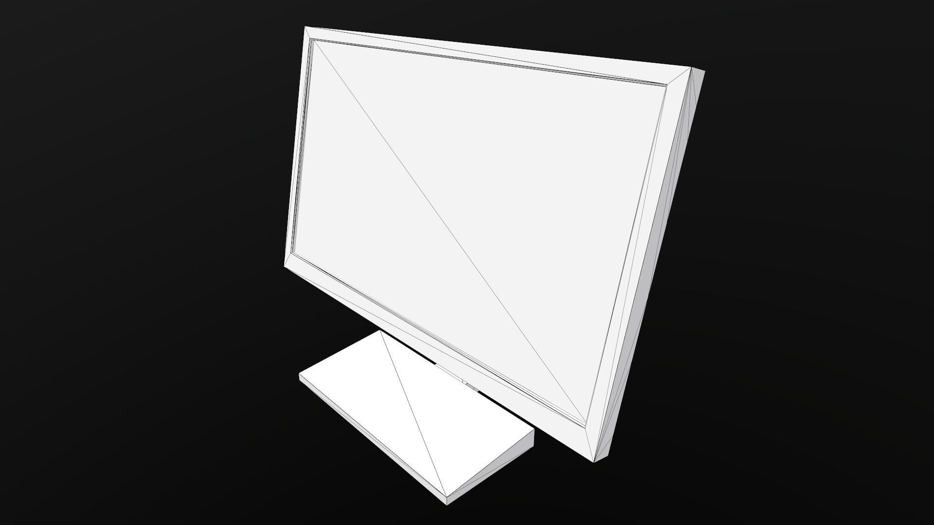 Game Ready Computer Monitor Low-poly 3D model_24