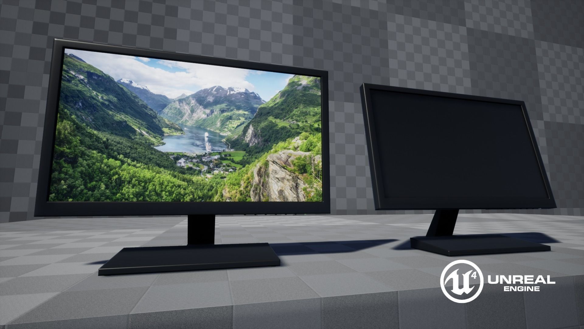 Game Ready Computer Monitor Low-poly 3D model_26
