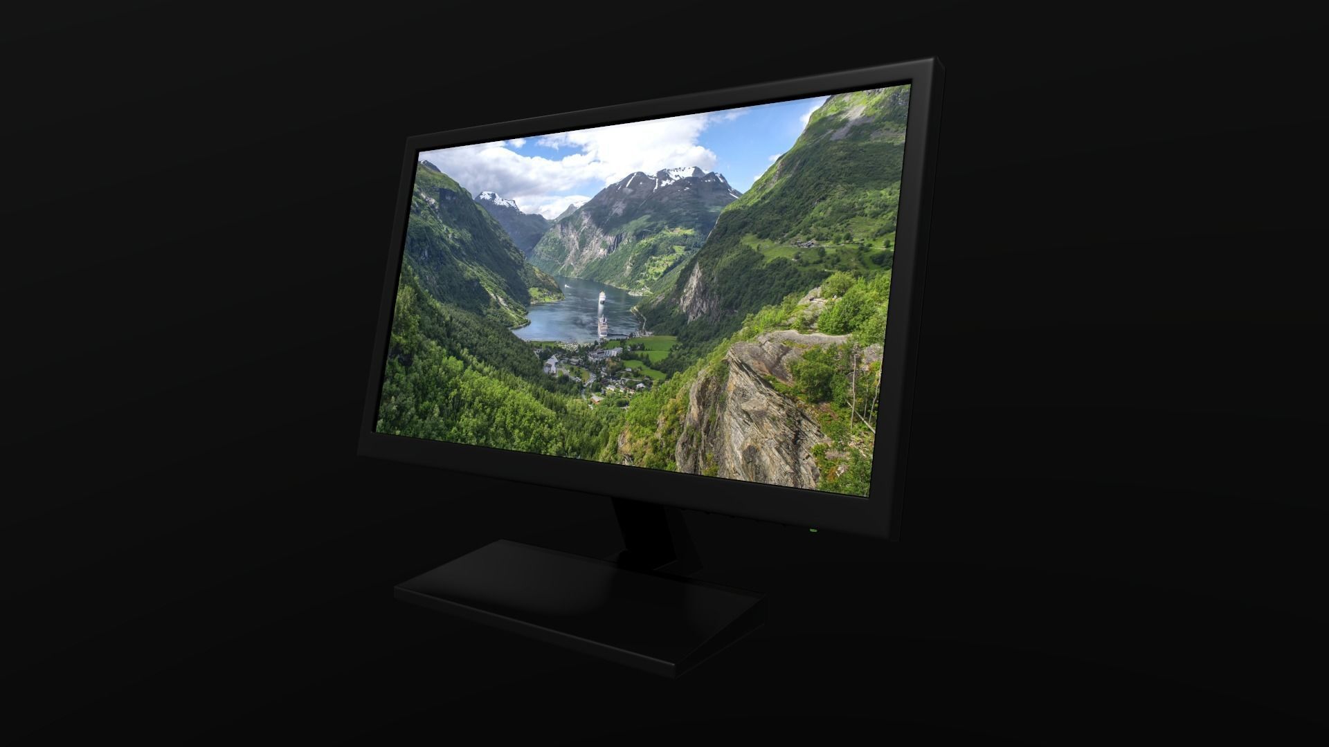Game Ready Computer Monitor Low-poly 3D model_17