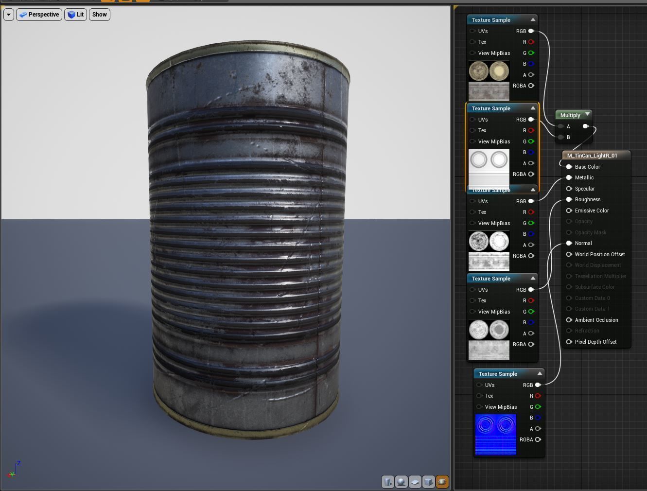 Tin Can - PBR Low-poly 3D model_11