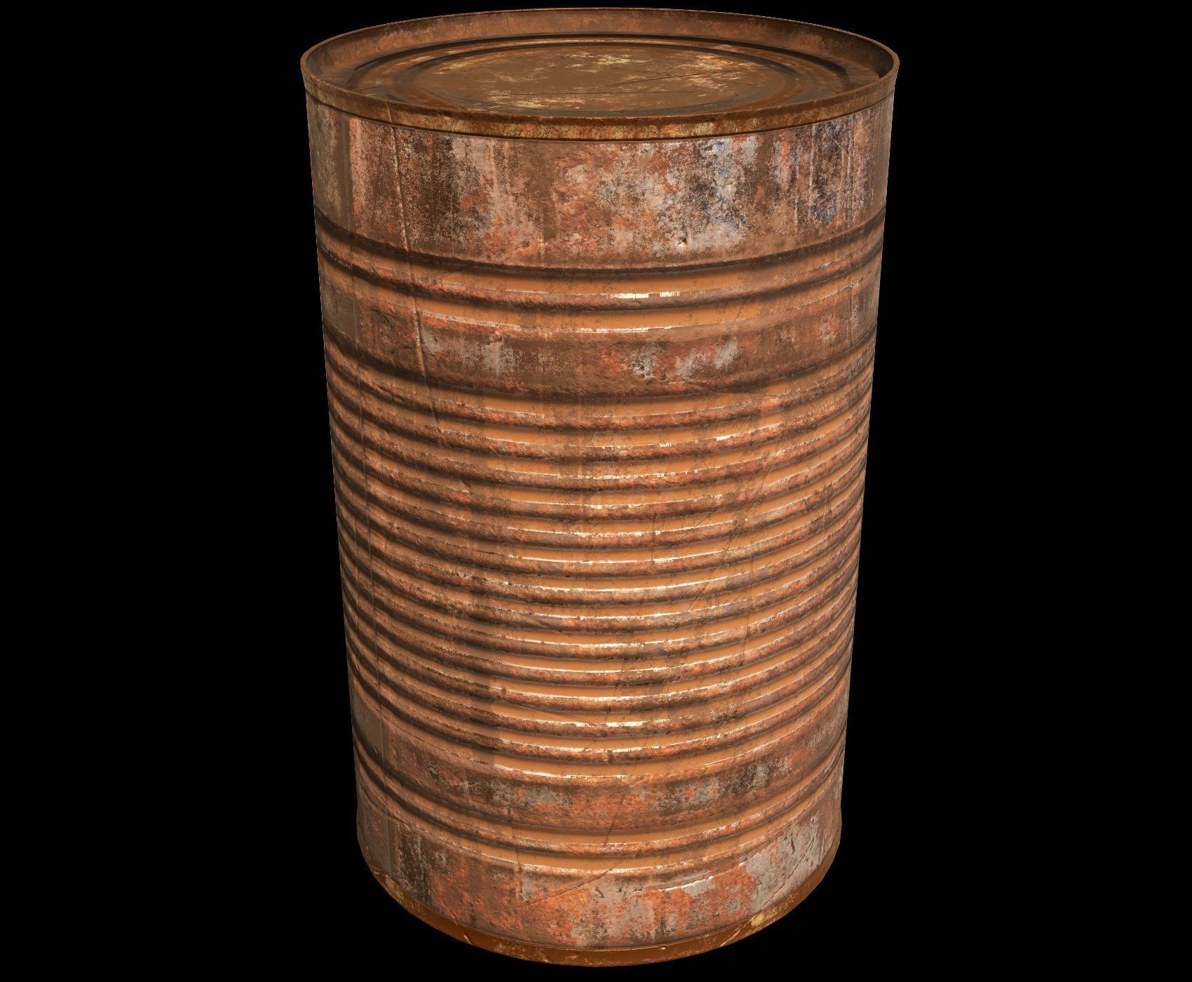Tin Can - PBR Low-poly 3D model_25