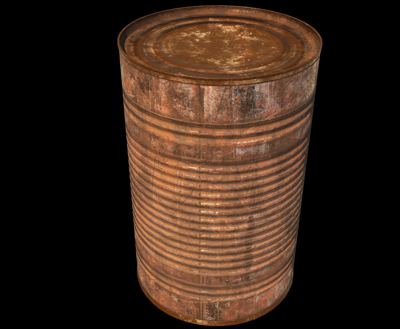 Tin Can - PBR Low-poly 3D model_9