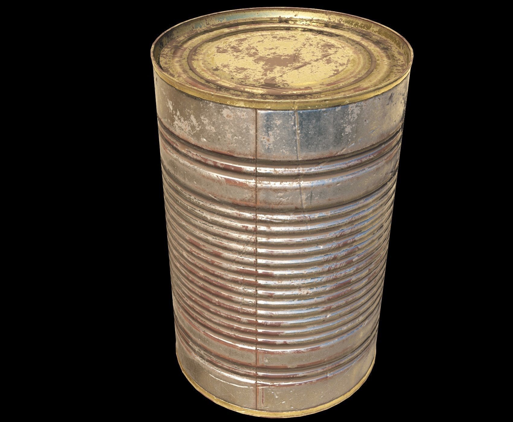 Tin Can - PBR Low-poly 3D model_7
