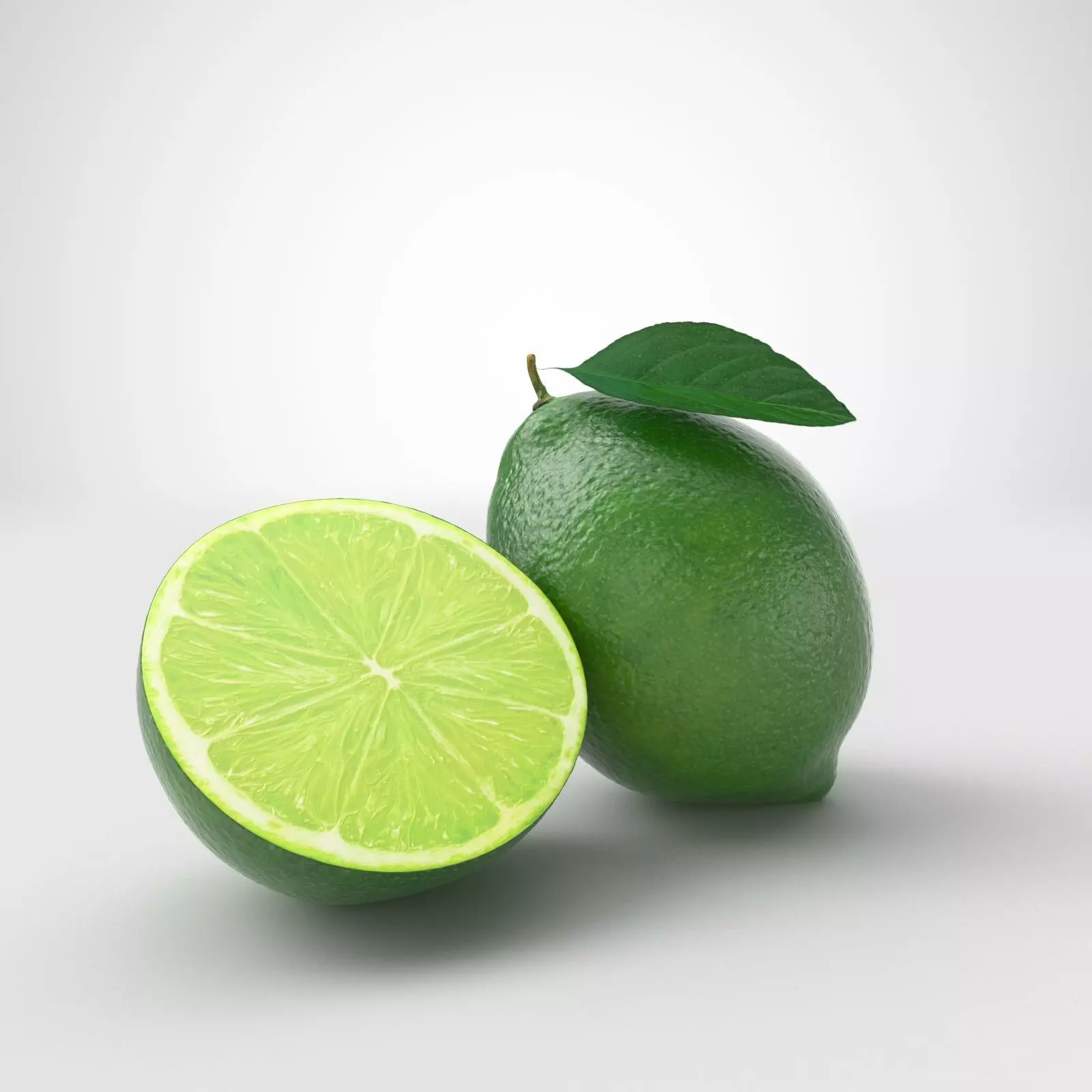 Lime fruit 3D model_0