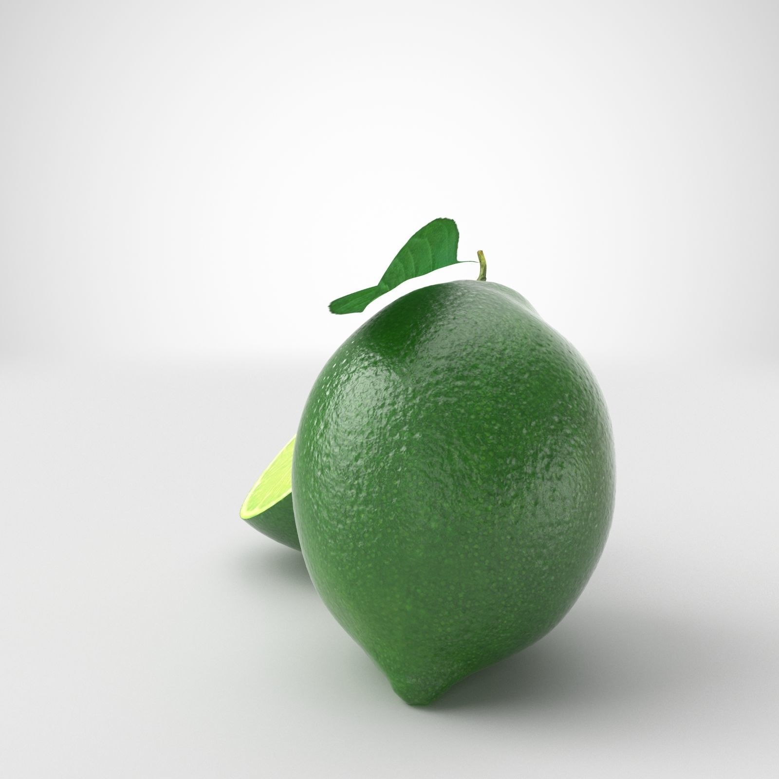 Lime fruit 3D model_4