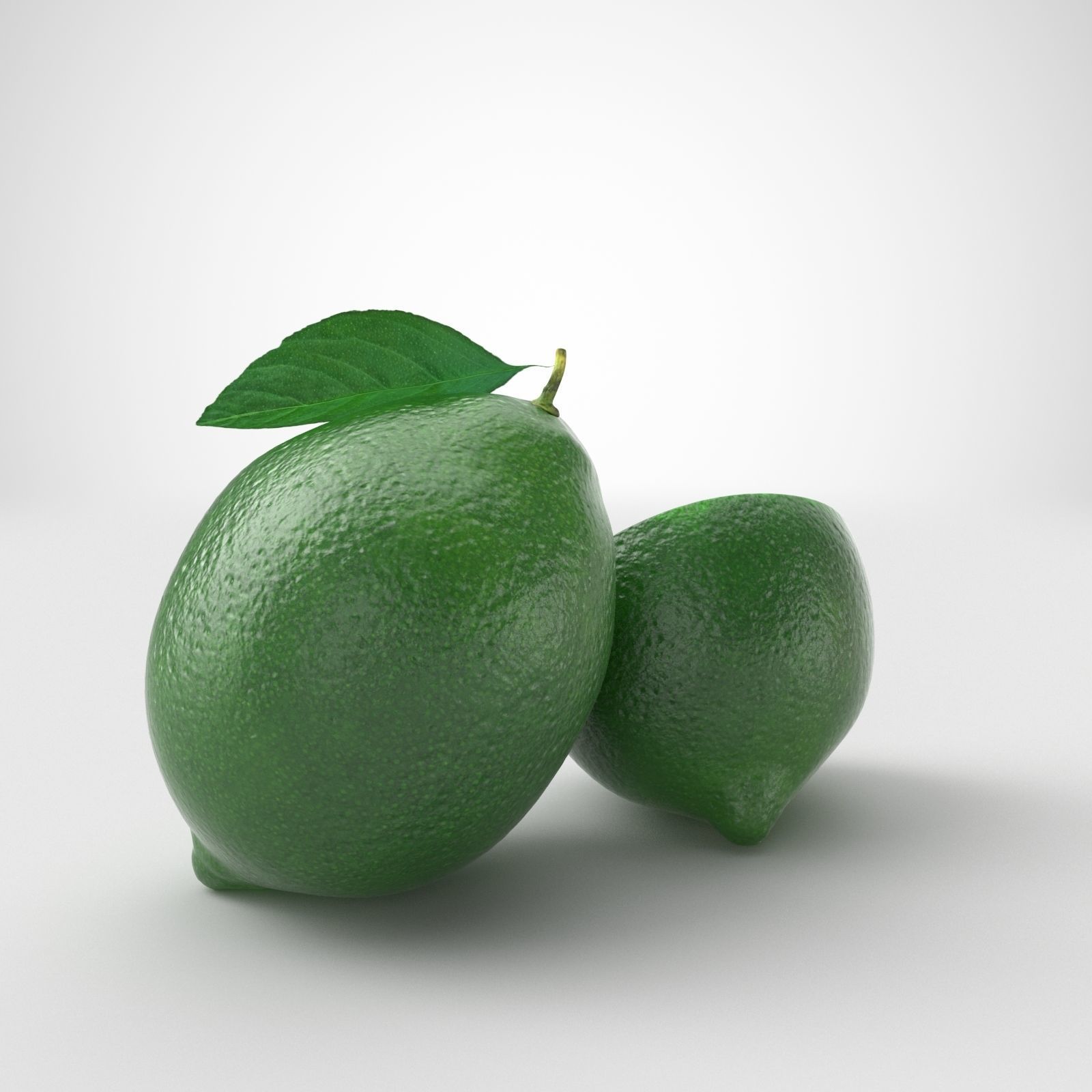 Lime fruit 3D model_2