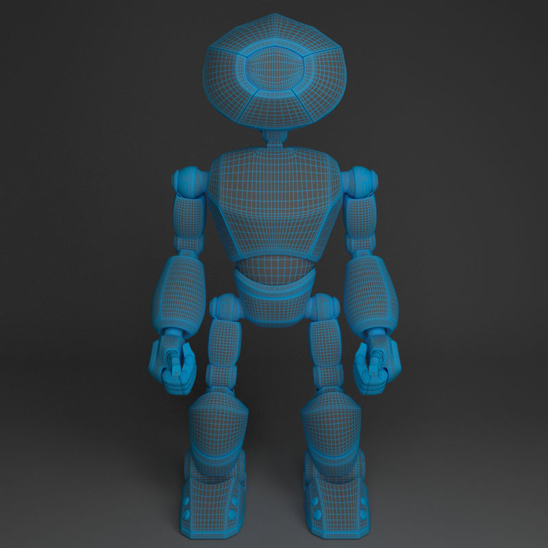 Short Robot 3D model_16