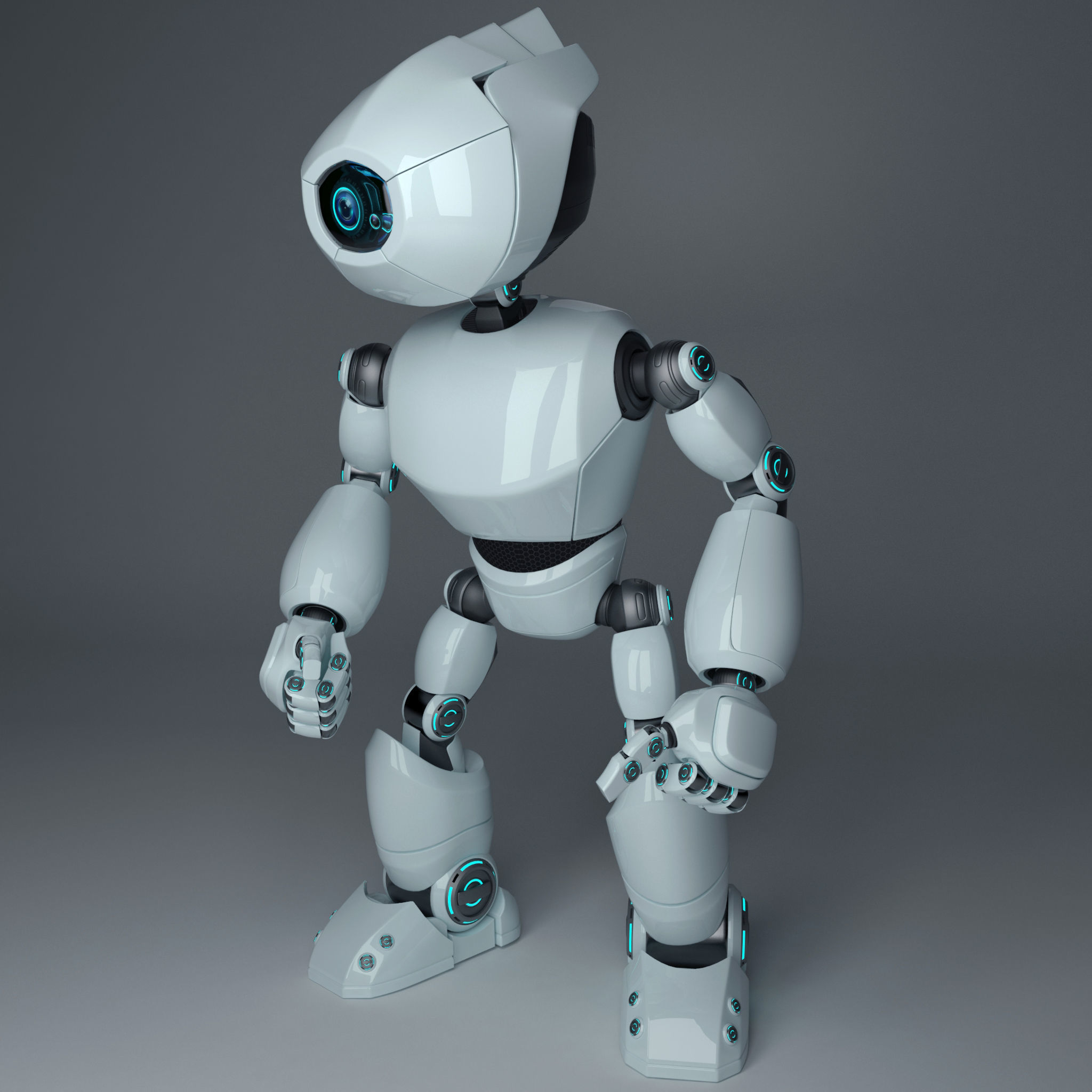 Short Robot 3D model_24