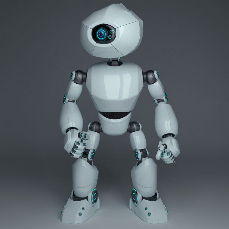Short Robot 3D model_14