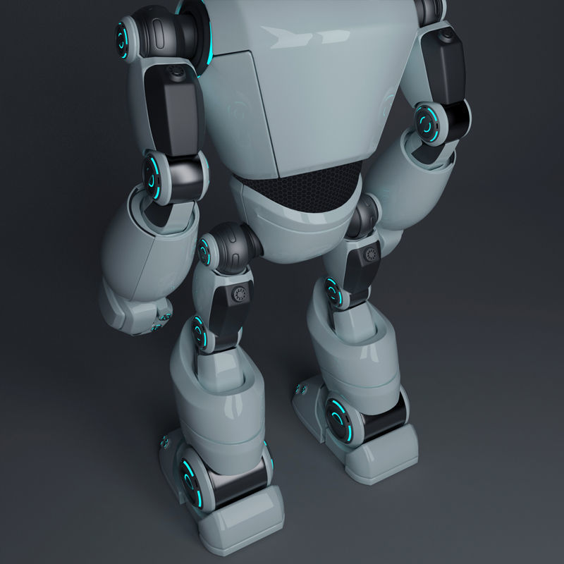 Short Robot 3D model_10