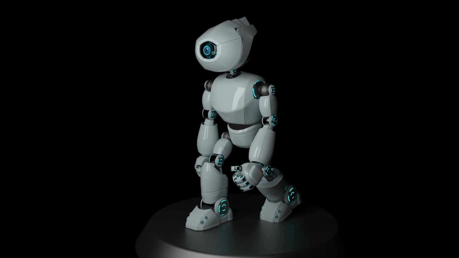 Short Robot 3D model_23