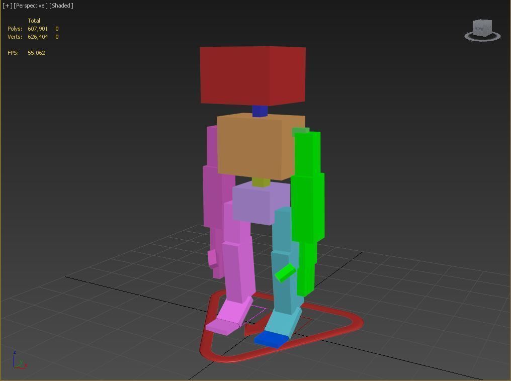 Short Robot 3D model_4