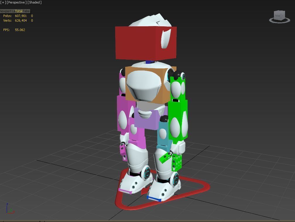 Short Robot 3D model_5