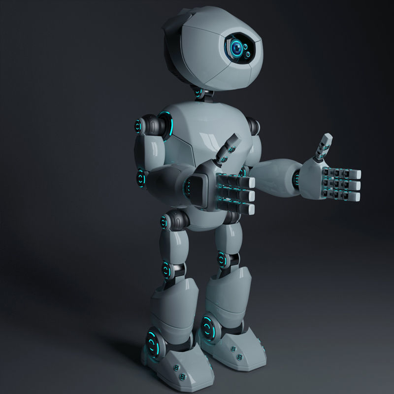 Short Robot 3D model_22