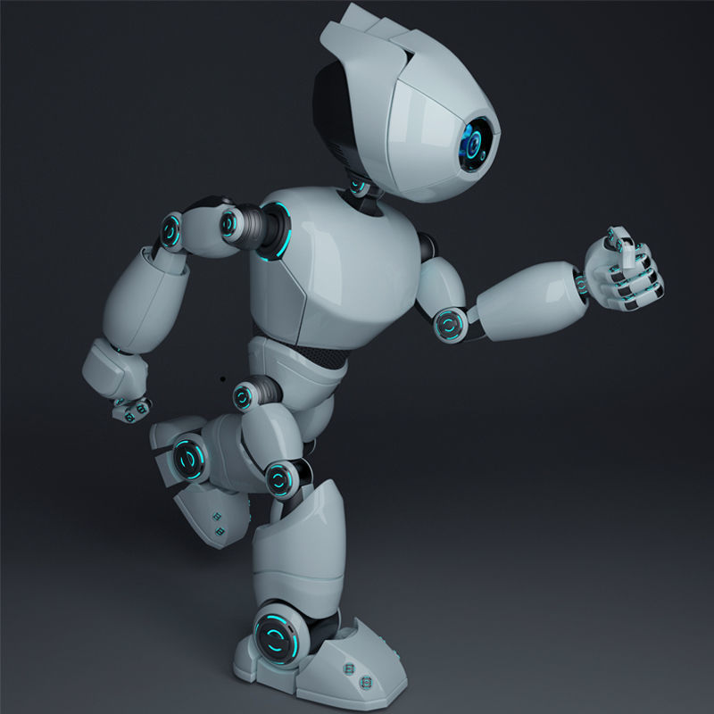 Short Robot 3D model_6