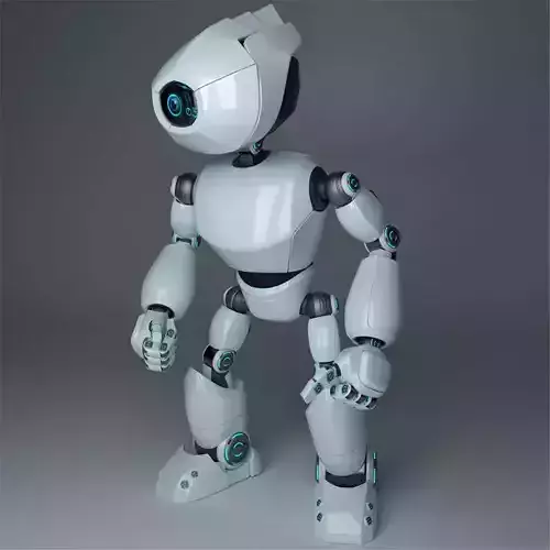 Short Robot 3D model Short Robot 3D model
