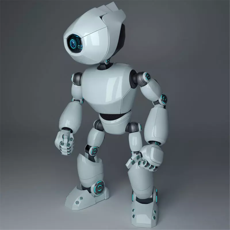 Short Robot 3D model_0