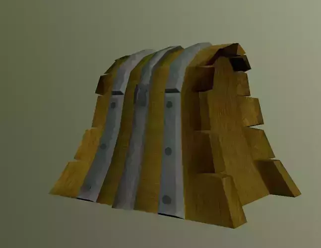 Low Poly Cartoon Chest