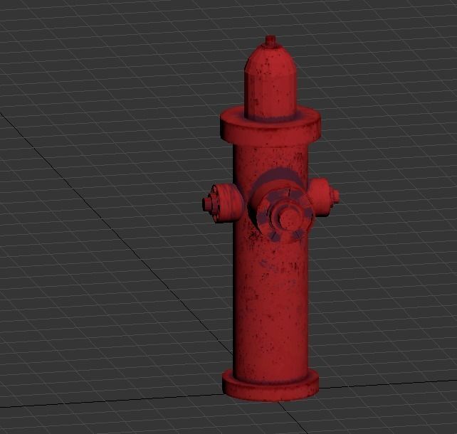 Fire Hydrant Static Model Free 3D model_4