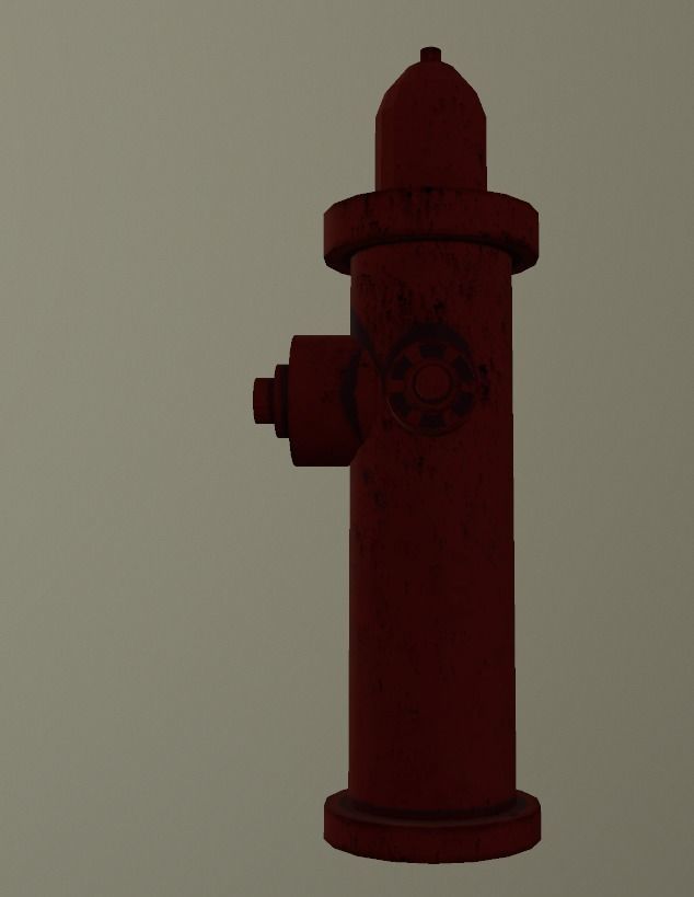 Fire Hydrant Static Model Free 3D model_3