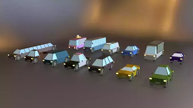 Cars Pack Low Poly