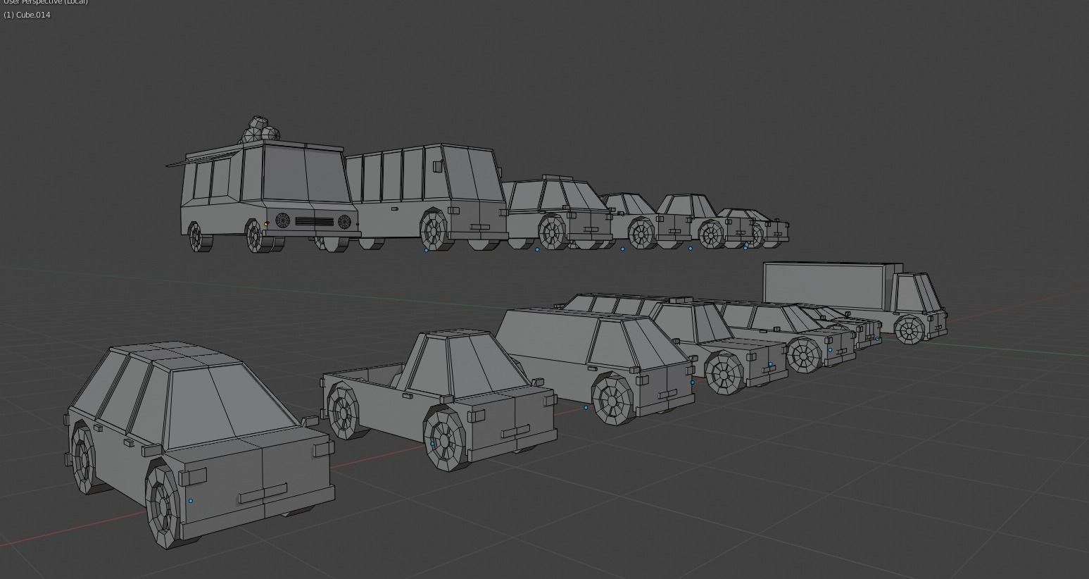 Cars Pack Low Poly Low-poly 3D model_3