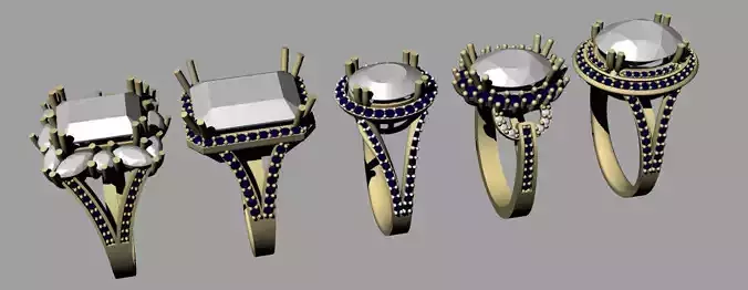 ruby emerald sapphire citrine gemstone diamond rings