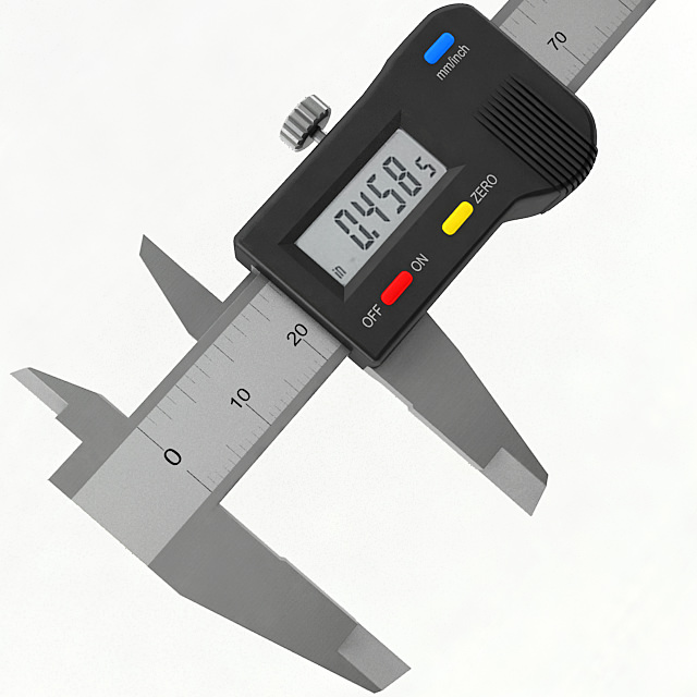 Digital Caliper 3D model CGTrader