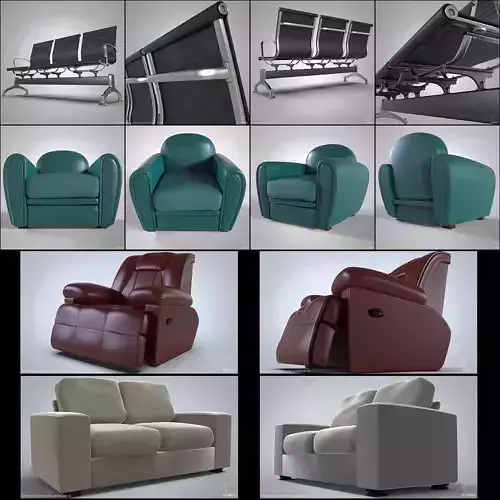 Furniture Set sofa with two seats and back