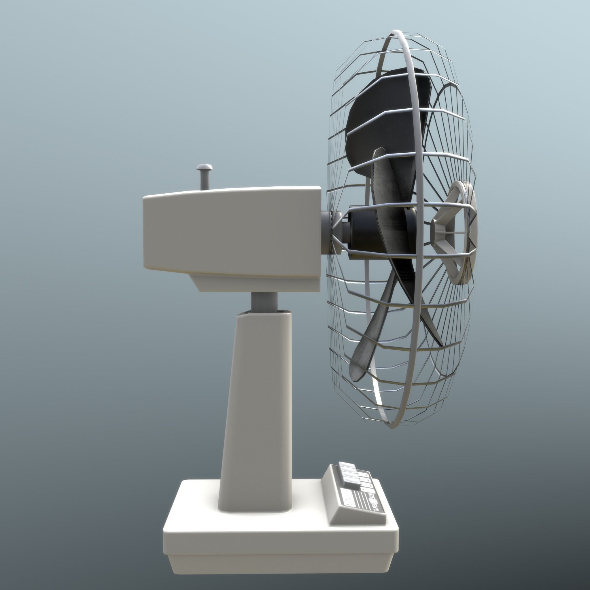 Retro Fan - Unity - HDRP - UE4 Low-poly 3D model_7