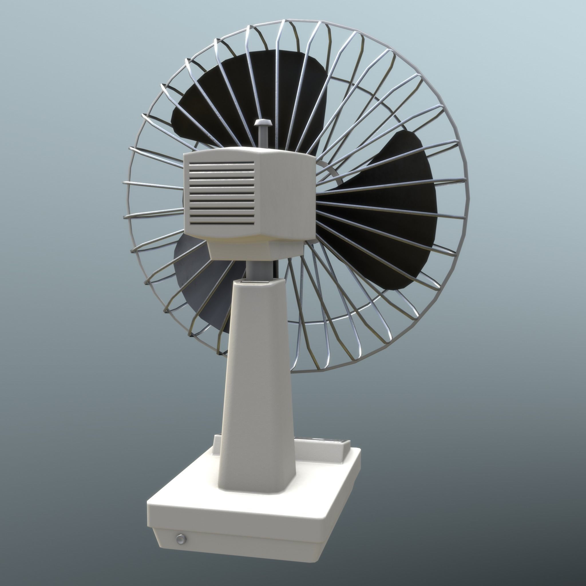 Retro Fan - Unity - HDRP - UE4 Low-poly 3D model_5