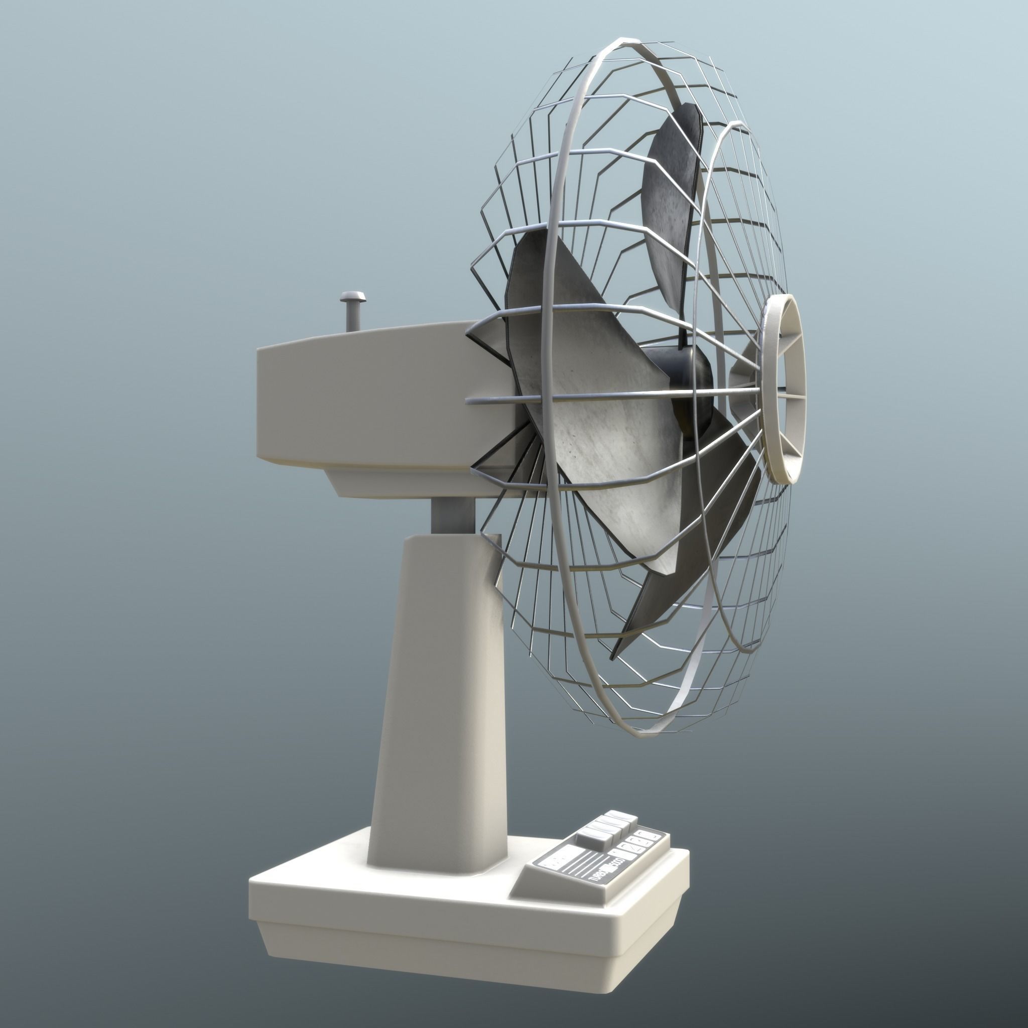 Retro Fan - Unity - HDRP - UE4 Low-poly 3D model_2